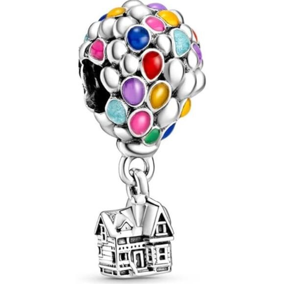 10 Pack Silver Spacer Beads Charms fit Bracelet DIY Pendant Set - Picture 7 of 8